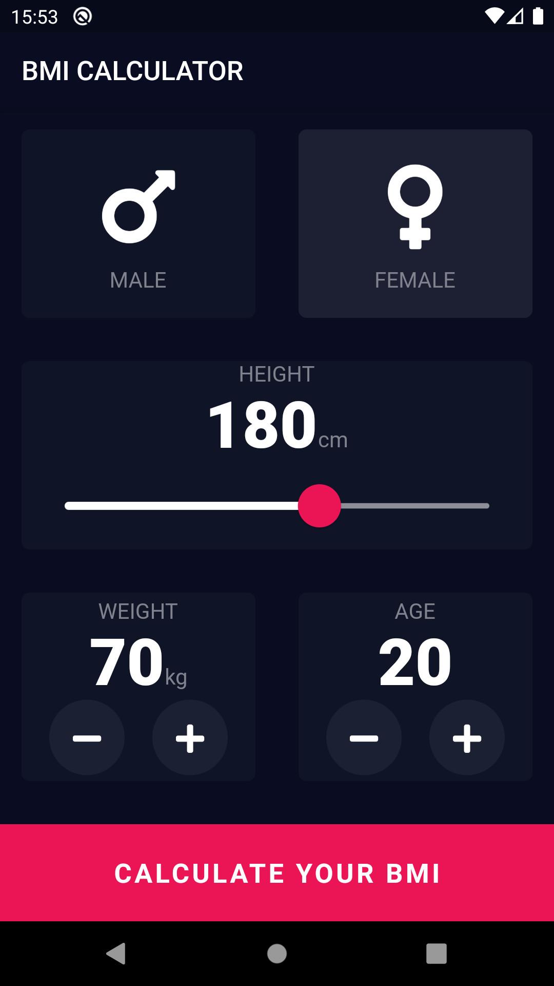 BMI Calculator | H-IT Tirol